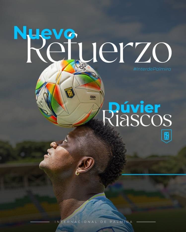 官方：39岁中超旧将里亚斯科斯加盟哥伦比亚球队帕尔米拉国际