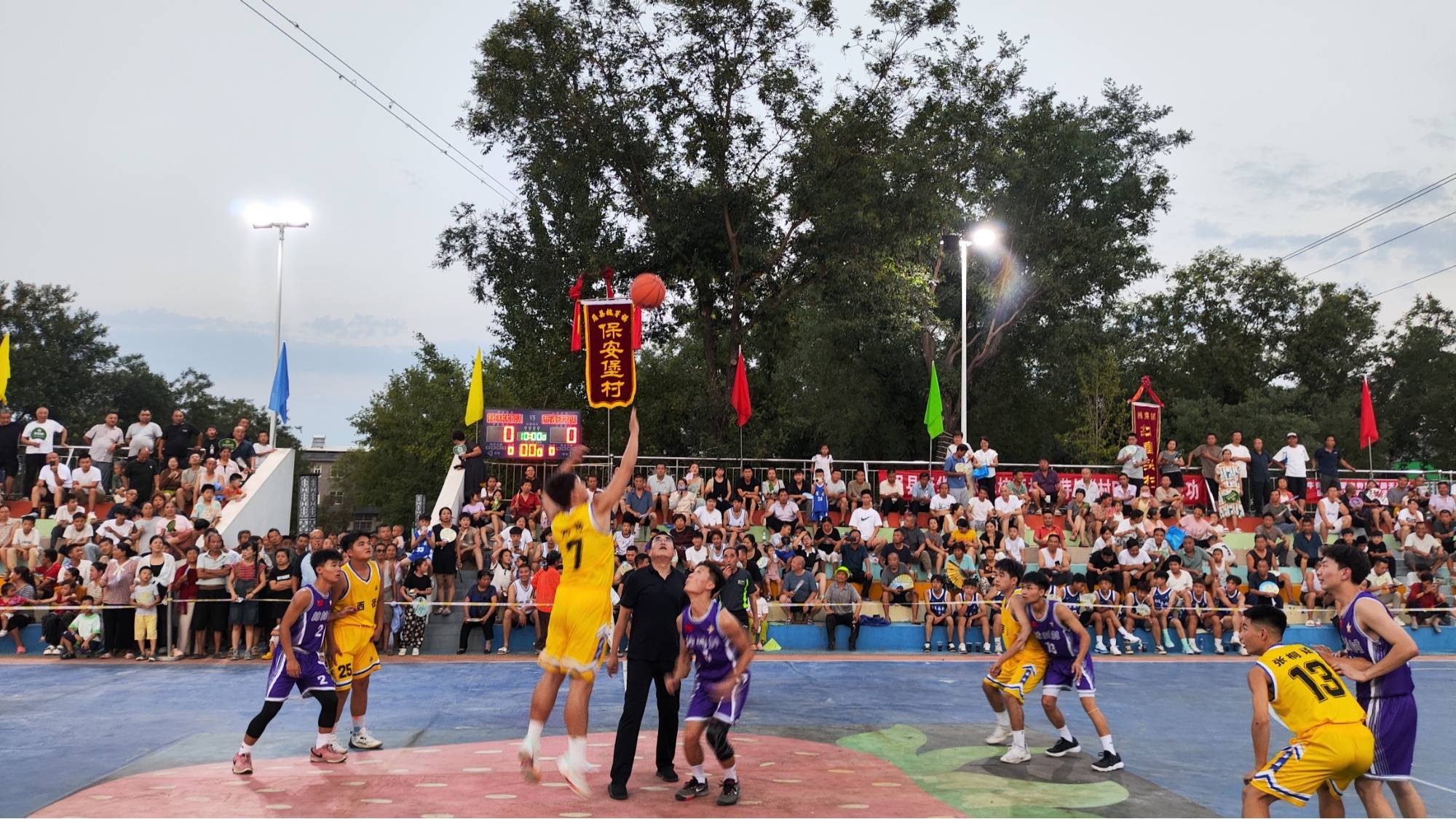 “大地流彩 和美乡村”宝鸡市第三届乡村篮球大赛（村BA）开幕