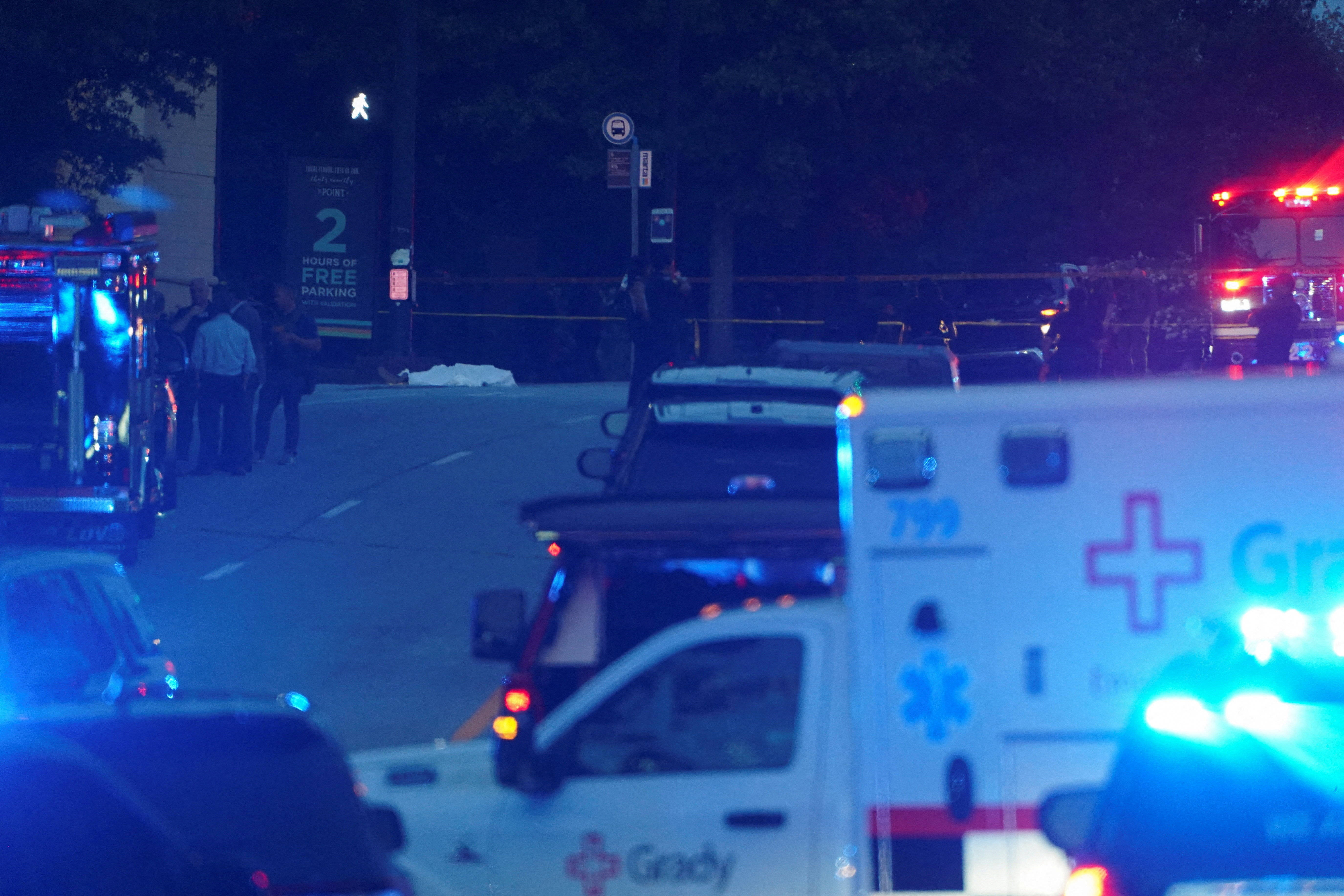 （外代一线）美国亚特兰大市发生枪击 一名警员死亡