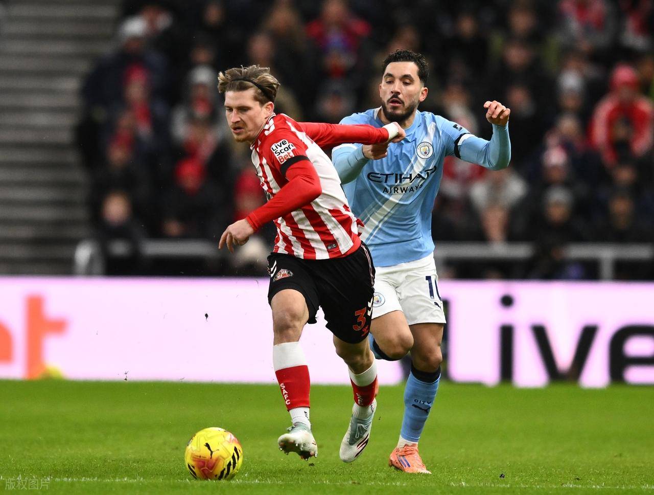 桑德兰0-0曼城，赛后评分：不是哈兰德第一，桑德兰28号排第一